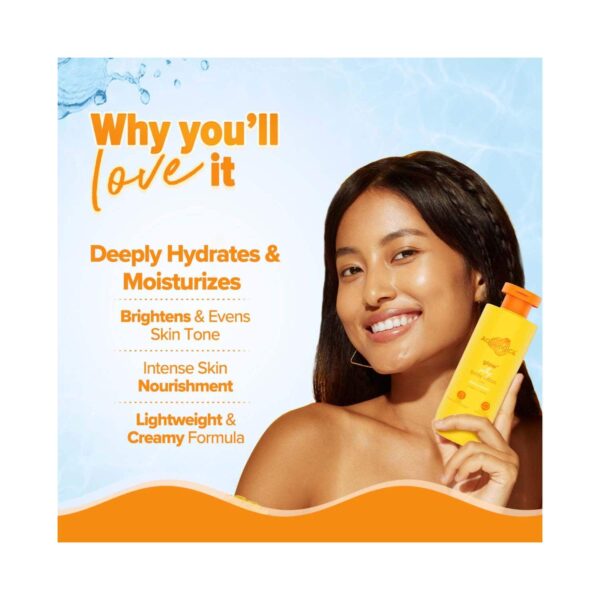 Aqualogica Glow + Silky Body Lotion For 24 Hour Moisturization with Papaya & Vitamin C (200 ml) - Aqualogica
