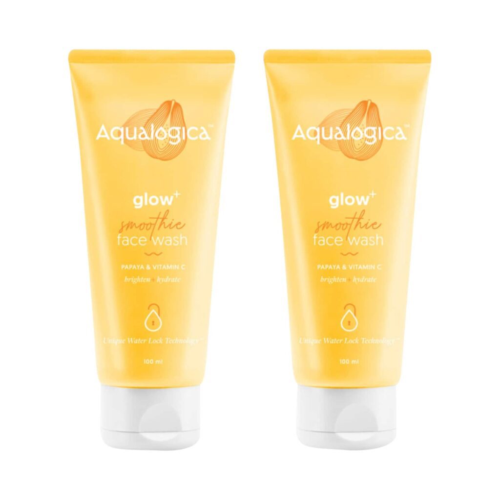 Aqualogica Glow+ Smoothie Face Wash -(100 ml)(Pack of 2) Combo - Aqualogica