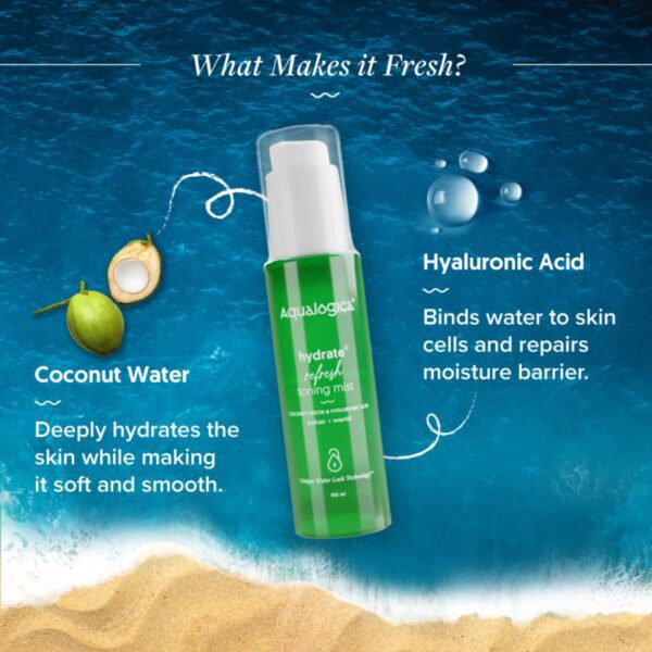 Aqualogica Hydrate+ Refresh Toning Mist (100ml) - Aqualogica