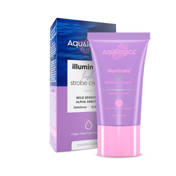 Aqualogica Iiiuminate+ Lush Strobe Cream with Wild Berries & Alpha Arbutin (30g) - Aqualogica