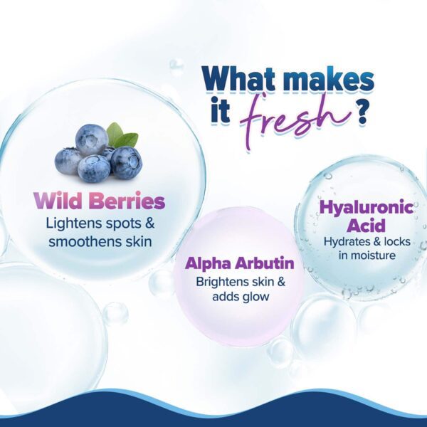 Aqualogica Illuminate+ Hydra Gel Moisturizer With Wild Berries & Alpha Arbutin (100 g) - Aqualogica