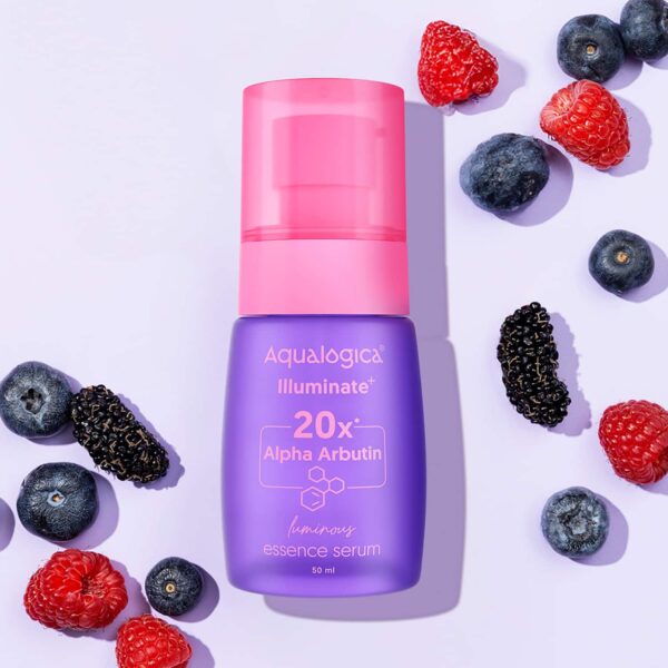 Aqualogica lluminate + 20x Alpha Arbutin Luminous Essence Serum (50 ml) - Aqualogica