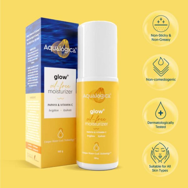 Aqualogica Pack of 2 Glow+ Oil Free Moisturizer Combo - Aqualogica