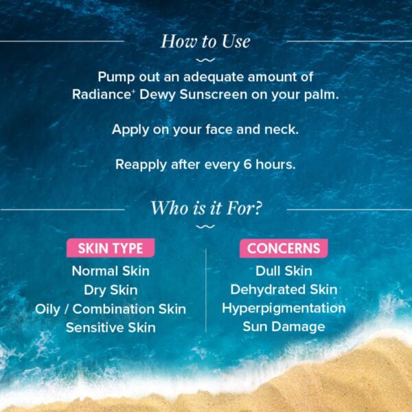 Aqualogica Radiance+ Dewy Lightweight Sunscreen Gel SPF 50+ PA+++ for Oily & Acne-Prone Skin (50 g) - Aqualogica