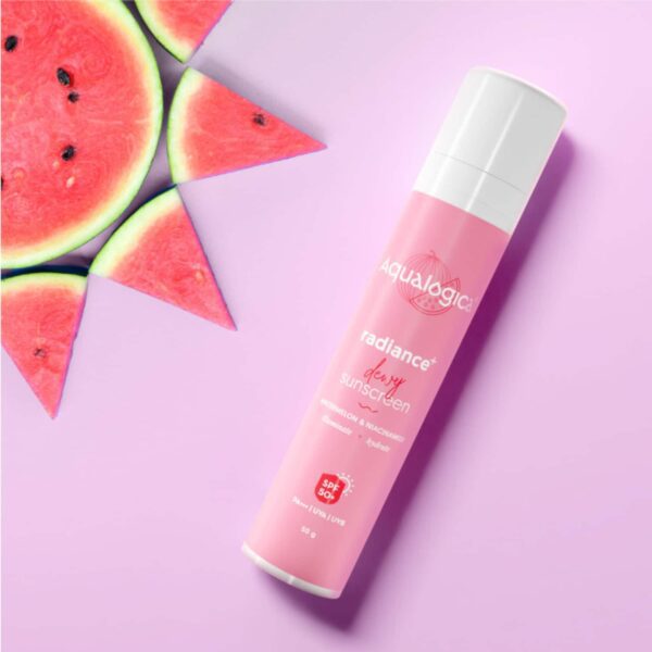 Aqualogica Radiance+ Dewy Lightweight Sunscreen Gel SPF 50+ PA+++ for Oily & Acne-Prone Skin (50 g) - Aqualogica