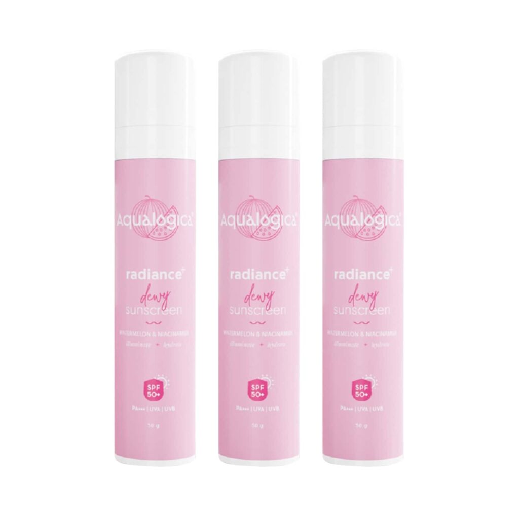 Aqualogica Radiance+ Dewy Sunscreen -(50g) (Pack of 3) Combo - Aqualogica