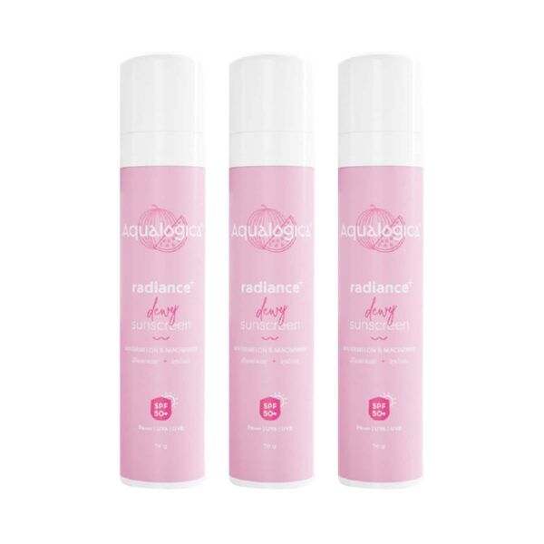 Aqualogica Radiance+ Dewy Sunscreen -(50g) (Pack of 3) Combo - Aqualogica