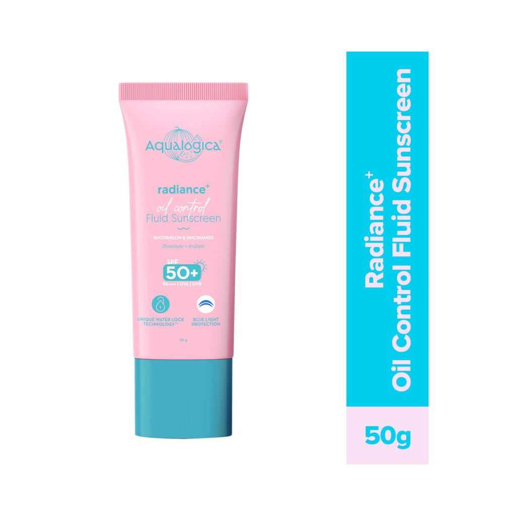 Aqualogica Radiance+ Oil Control Fluid Sunscreen (50 g) - Aqualogica