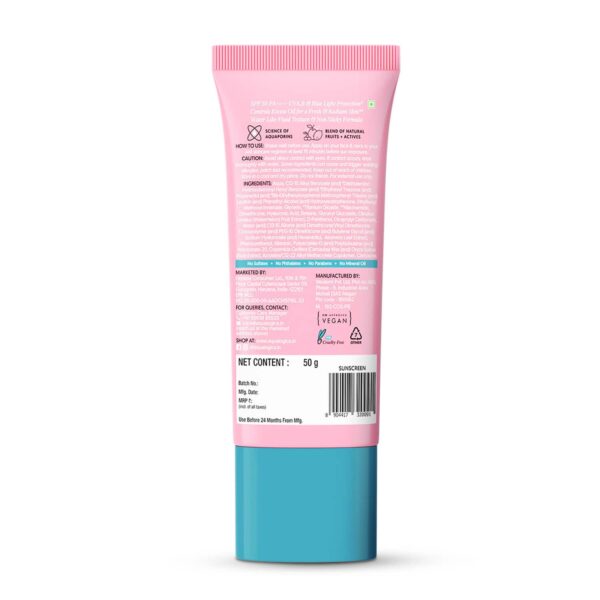 Aqualogica Radiance+ Oil Control Fluid Sunscreen (50 g) - Aqualogica
