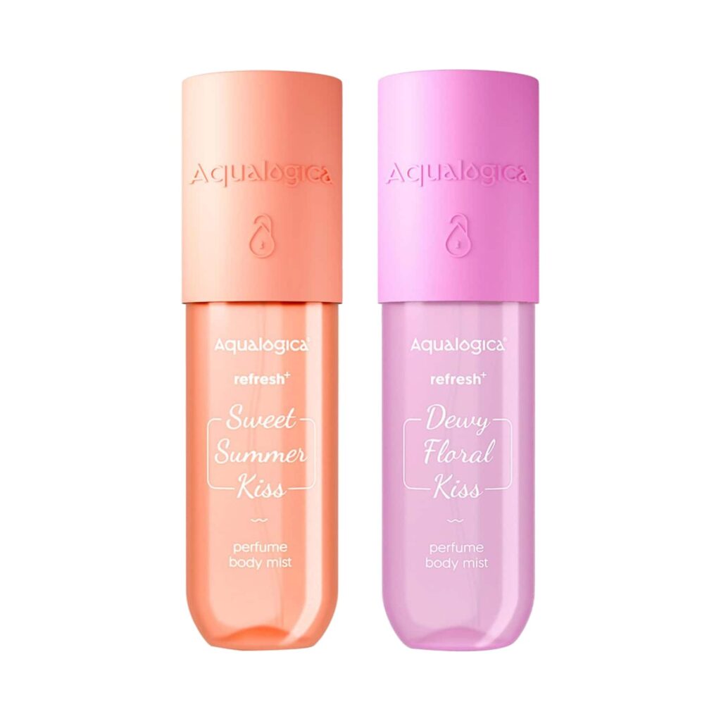 Aqualogica Refresh+ Perfume Body Mist Combo - Dewy Floral Kiss & Sweet Summer Kiss - Aqualogica