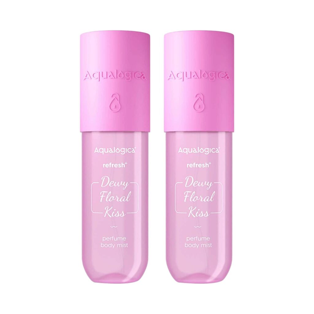 Aqualogica Refresh+ Perfume Body Mist - Dewy Floral Kiss -Pack of 2 Combo - Aqualogica
