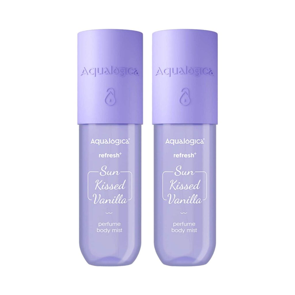 Aqualogica Refresh+ Perfume Body Mist - Sun Kissed Vanilla - Pack of 2 Combo - Aqualogica