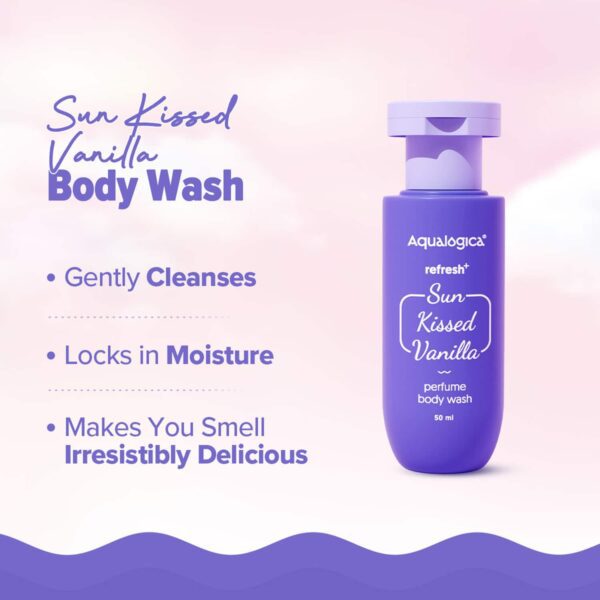 Aqualogica Refresh+ Sun Kissed Vanilla Body Care Set Warm Vanilla Fragrance Premium Gift (3 pcs) - Aqualogica