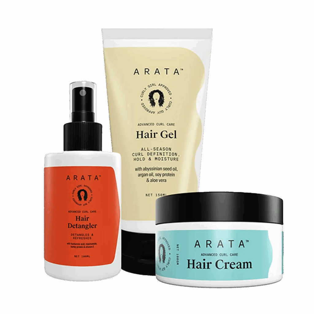 Arata Advanced Curl Care Hair Detangler Cream And Gel (3Pcs) - Arata