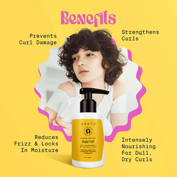 Arata Advanced Curl Care Hair Oil (100ml) - Arata