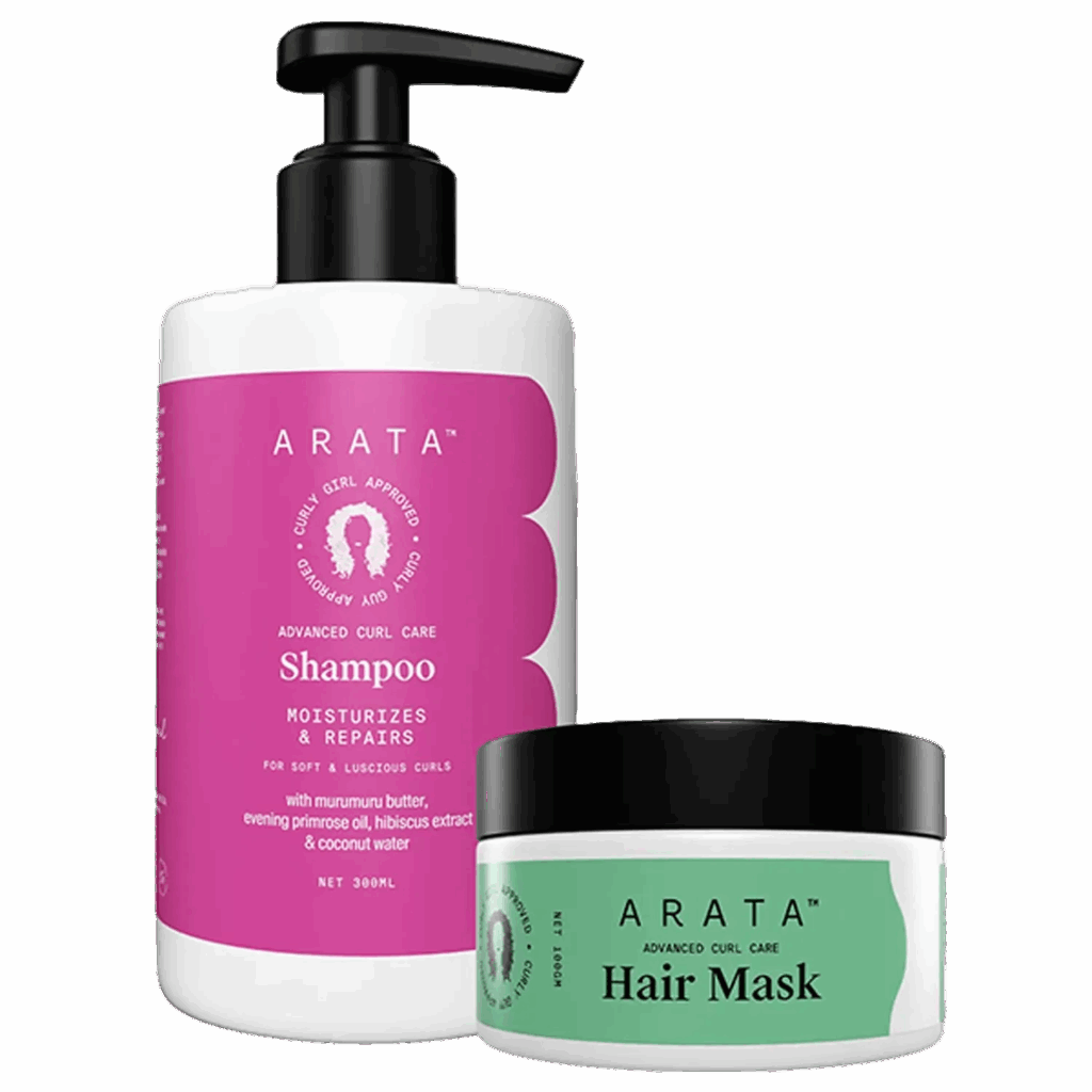 Arata Advanced Curl Care Hair Shampoo & Mask (2Pcs) - Arata