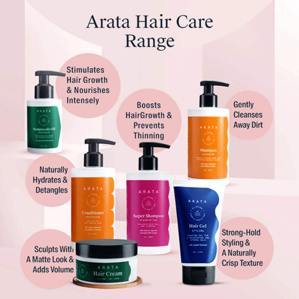 Arata Hair Fall Control Super Shampoo And Conditioner Combo (2Pcs) - Arata