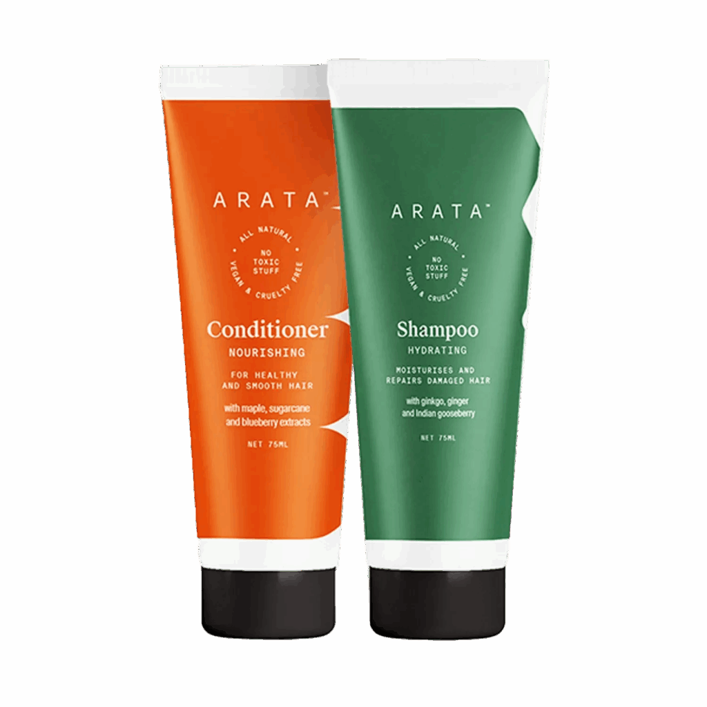 Arata Natural Damage Repair Shampoo And Conditioner Duo (150 g) - Arata