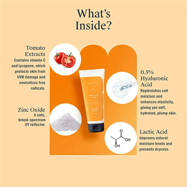 Arata Sunscreen Cream (50ml) - Arata