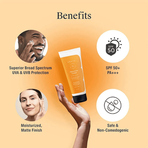 Arata Sunscreen Cream (50ml) - Arata
