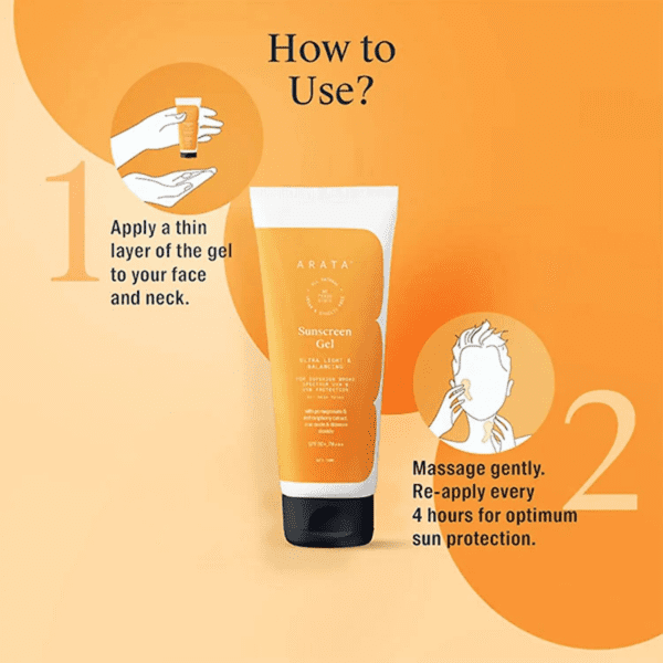 Arata Ultra Light & Balancing Sunscreen Gel (50ml) - Arata
