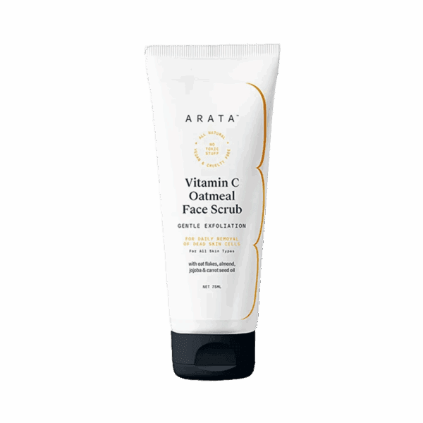Arata Vitamin C Oatmeal Face Scrub (75ml) - Arata