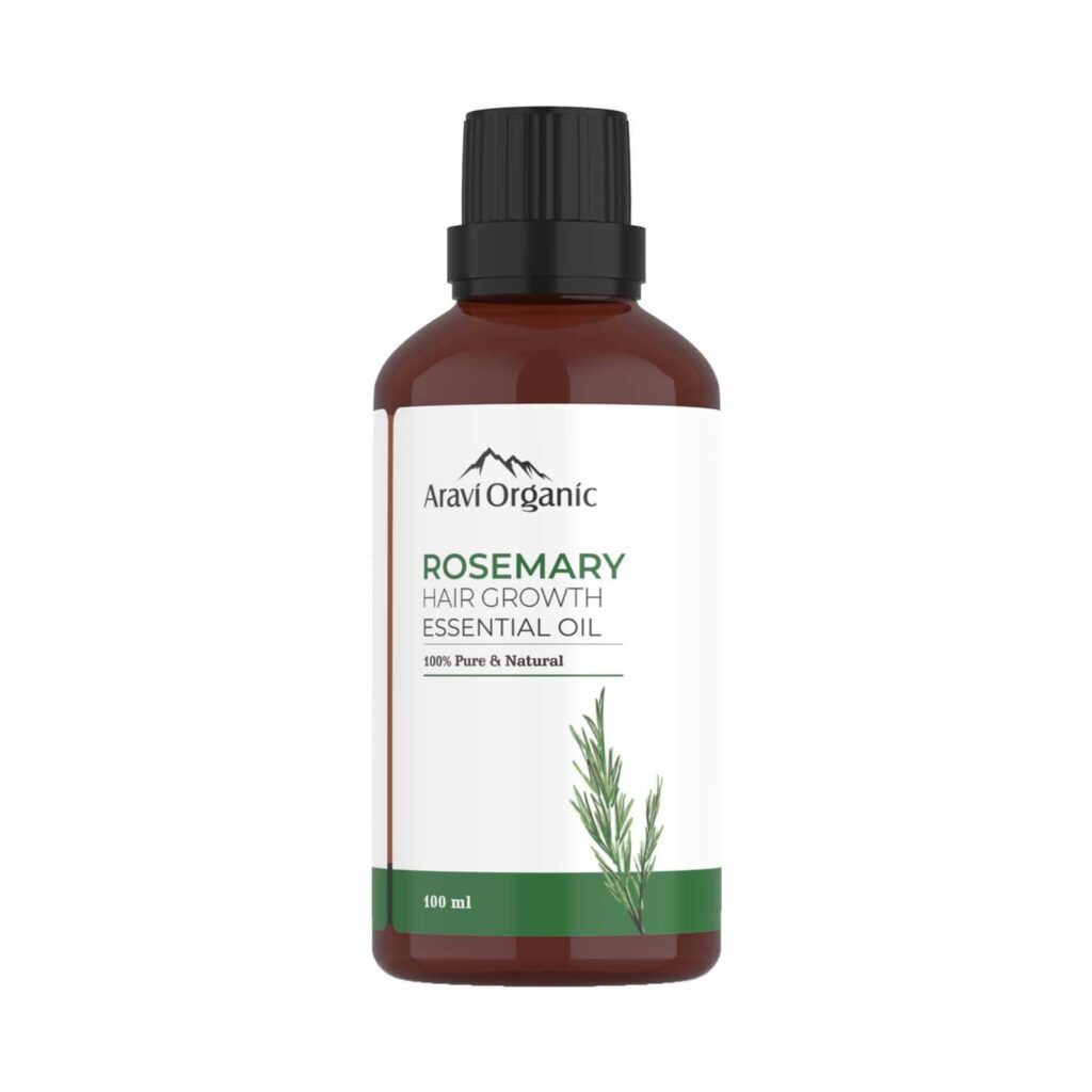 Aravi Organic 100% Pure Natural Rosemary Essential Oil For Hair Growth & Nourish Skin (100 ml) - Aravi Organic