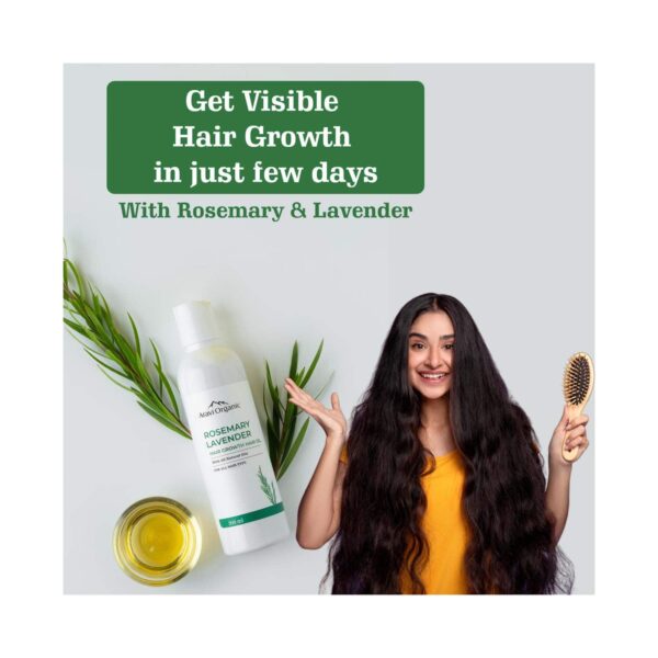 Aravi Organic 100% Pure Rosemary Lavender Hair Growth Carrier Hair Oil (200 ml) - Aravi Organic