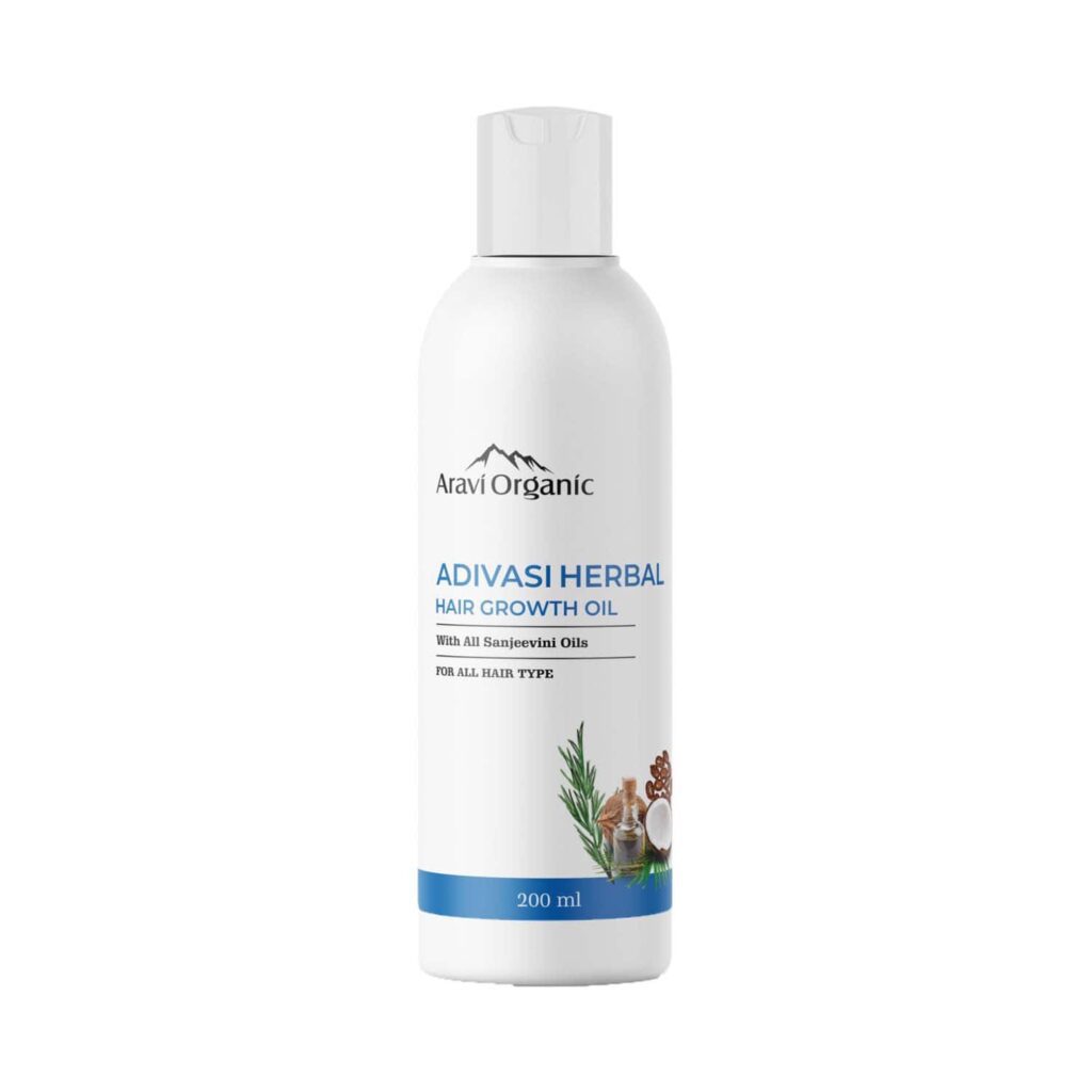 Aravi Organic Adivasi Herbal Hair Growth Carrier Hair Oil (200 ml) - Aravi Organic