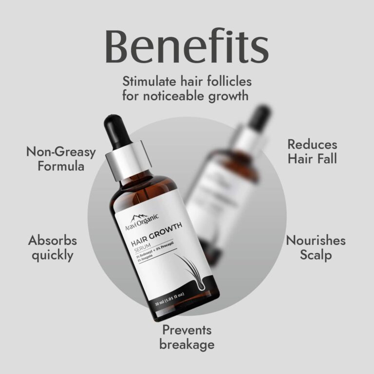 Aravi Organic Advanced Hair Growth Serum (30ml) - Aravi Organic