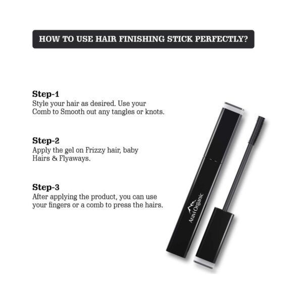 Aravi Organic Frizzy Flyaway Baby Hair Fixer Hair Finishing Stick (15 ml) - Aravi Organic