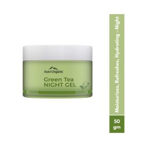 Aravi Organic Green Tea Night Gel Moisturizer For Overnight Hydration (50 ml) - Aravi Organic