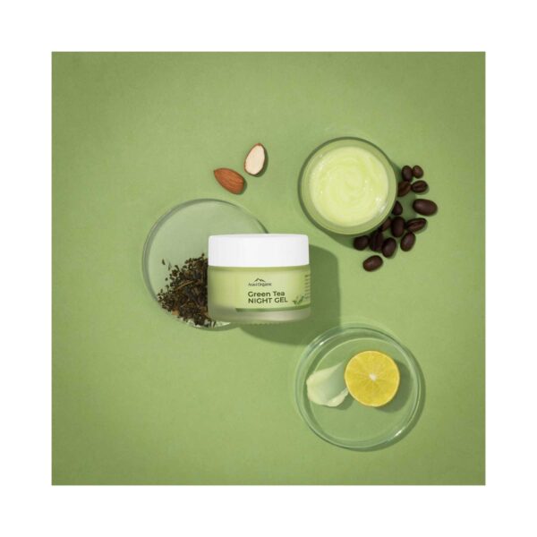 Aravi Organic Green Tea Night Gel Moisturizer For Overnight Hydration (50 ml) - Aravi Organic