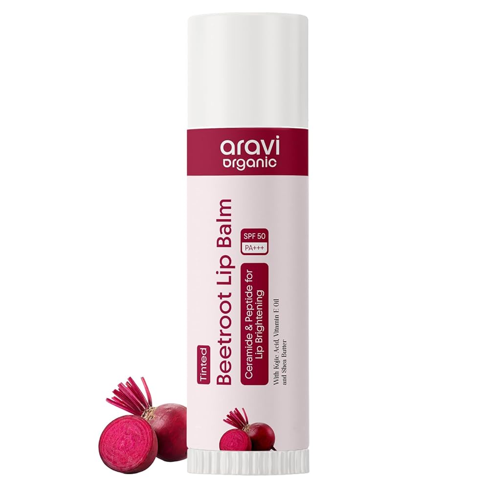 Aravi Organic Lip Balm With SPF 50 Combos (Tinted, 5g (Pack Of 1))