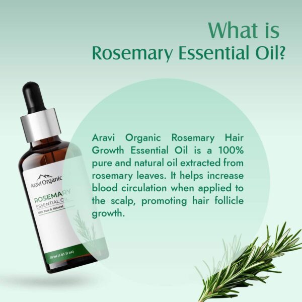 Aravi Organic Rosemary Essential Oil (30ml) - Aravi Organic