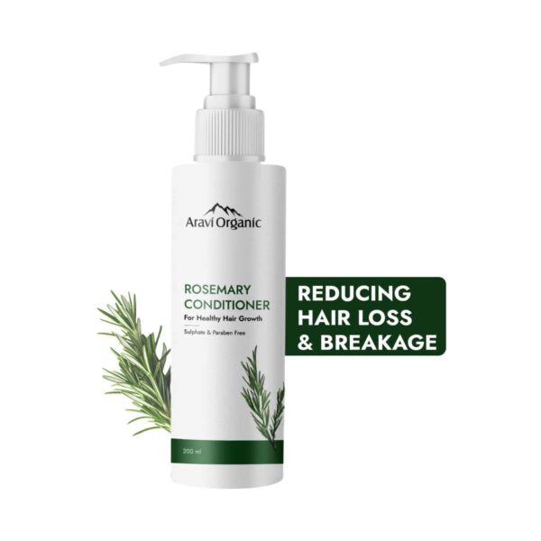 Aravi Organic Rosemary Hair Growth Conditioner - Enriched With Rosemary & Green Tea (200 ml) - Aravi Organic