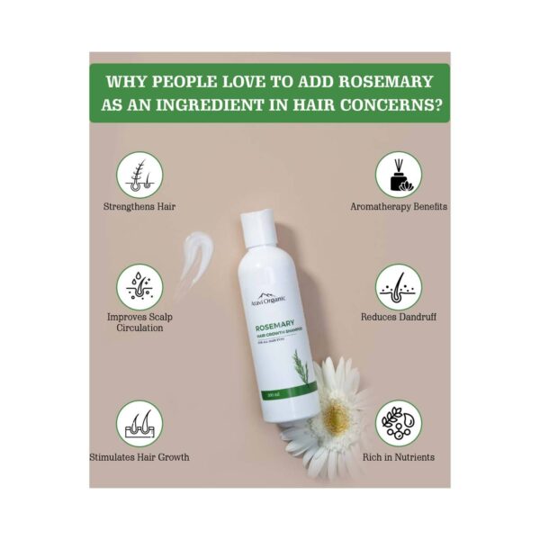Aravi Organic Rosemary Hair Growth Shampoo For Healthy Hair & Nourish Your Scalp (200 ml) - Aravi Organic
