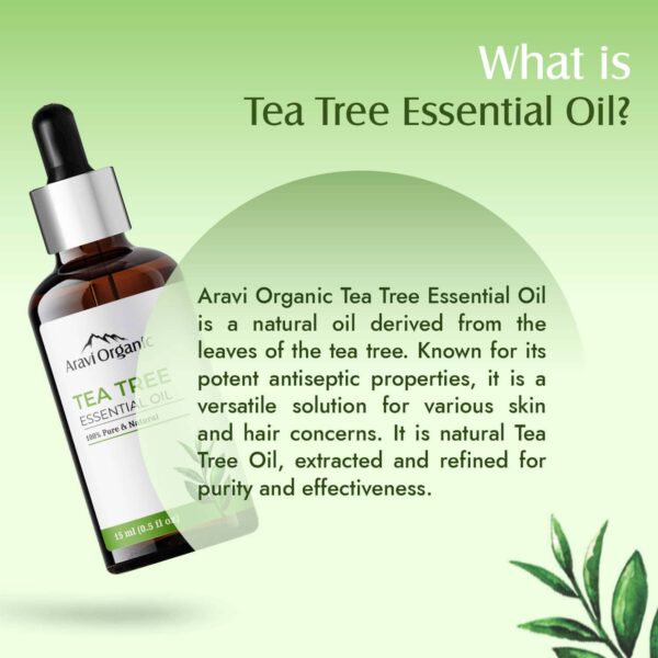Aravi Organic Tea Tree Essential Oil (15ml) - Aravi Organic