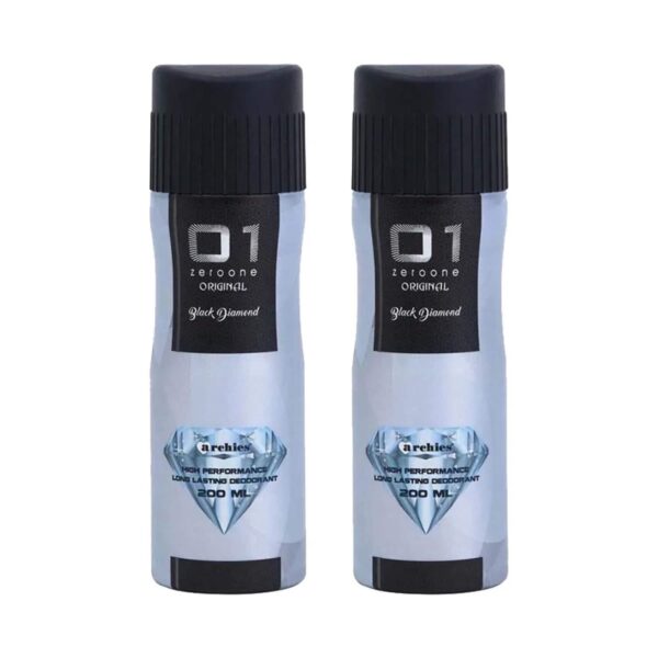 Archies Parfum 01 Original Black Diamond Deodorant Combo (2Pcs) - Archies Parfum