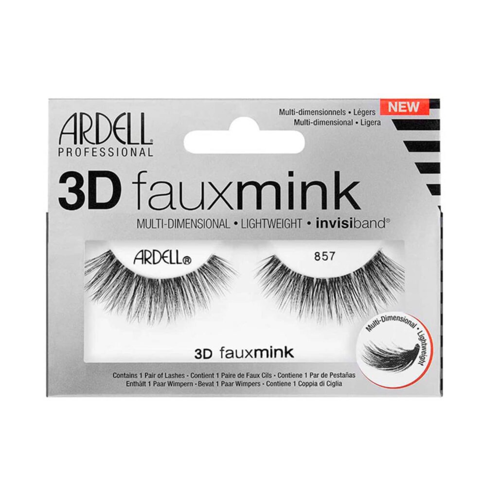Ardell 3D Faux Mink Eyelashes 857 Black - 67453 (1 Pair) - Ardell