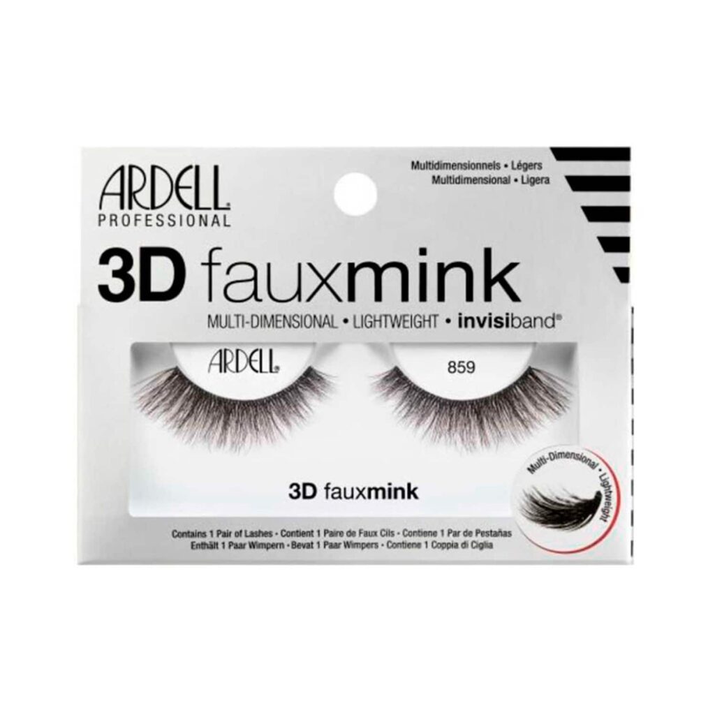 Ardell 3D Faux Mink Eyelashes 859 Black - 70482 (1 Pair) - Ardell