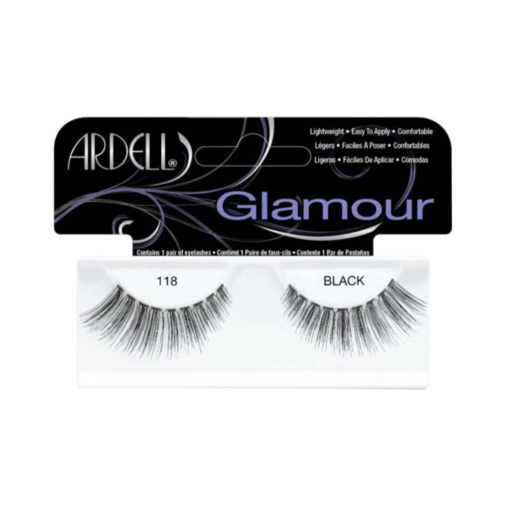 Ardell Glamour Eyelashes 118 Black - 61810 (1 Pair) - Ardell