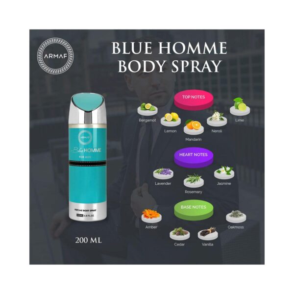 Armaf Blue Homme Body Spray (200ml) - Armaf