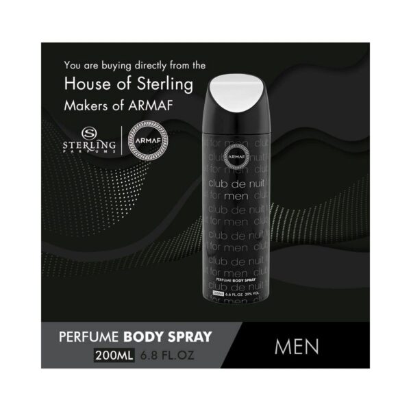 Armaf Club De Nuit Perfume Body Spray For Men (200 ml) - Armaf