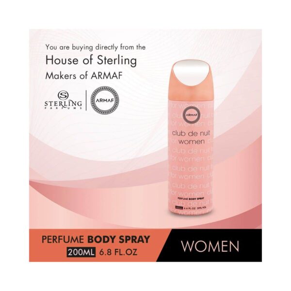 Armaf Club De Nuit Perfume Body Spray For Women (200 ml) - Armaf