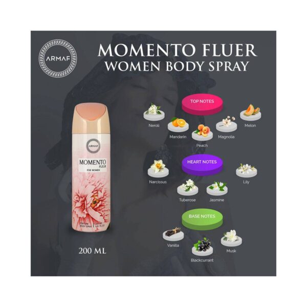 Armaf Momento Fleur Perfume Body Spray (200ml) - Armaf