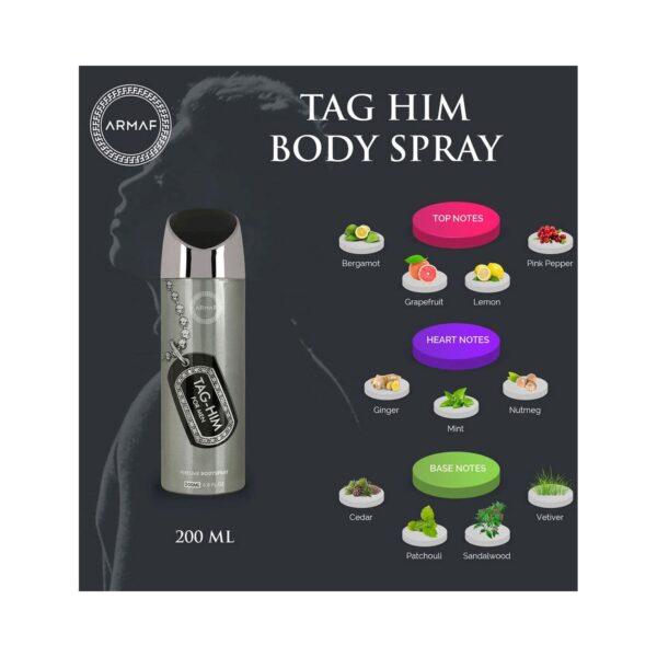 Armaf Tag Him Deodorant Body Spray (200ml) - Armaf