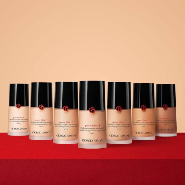Armani Power Fabric+ Full Coverage Liquid Foundation - 5-Light To Medium Peach (30 ml) - Giorgio Armani