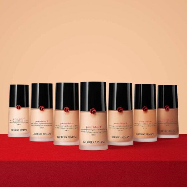 Armani Power Fabric+ Full Coverage Liquid Foundation - 6-Medium With Olive Undertone (30 ml) - Giorgio Armani