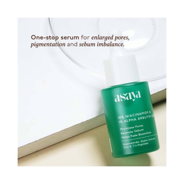 Asaya 10% Niacinamide & 1% Alpha Arbutin Face Serum (30 ml) - Asaya